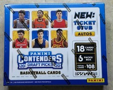 2020 Panini Contenders Basketball Draft Picks FOTL Hobby Box 6 Autos on Avg.