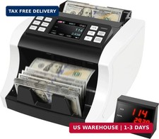 NUCOUN Mixed Denomination Money Counter Machine, Commercial Grade Bill Value Cou