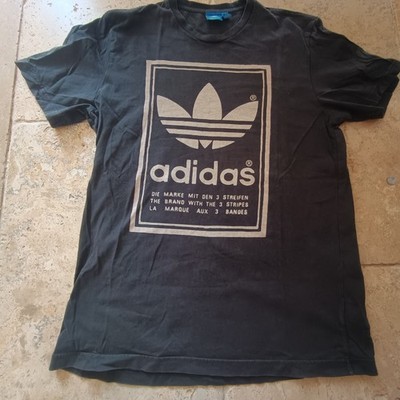 adidas Originals T-Shirt Navy-Blau Trefoil Die Marke mit den 3 Streifen Gr. L