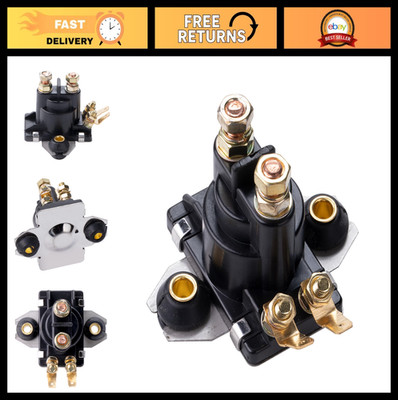 12V Solenoid Relay Starter for Mercury Marine 20HP-90HP, 4-Terminal, High Power