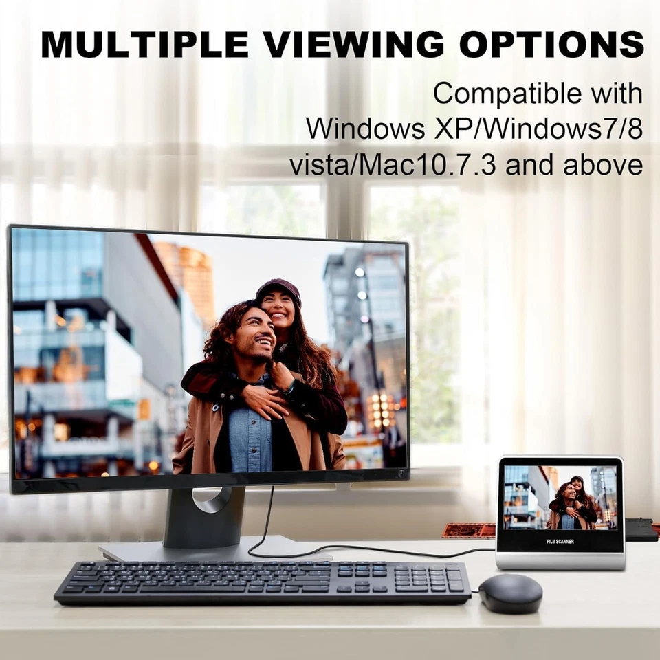 22MP Film Scanner LCD Converts 126KPK/135/110/Super 8 Films Negative 16GB Memory - Image 4 of 4