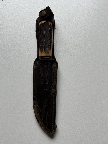 Vintage Messer, Jagdmesser, Taschenmesser, Hirschhorngriff, Kronenkrebs Solingen - Bild 2 von 5