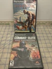 Ps2 games God of war and Combat Elite WW2 Paratroopers (no manuals)