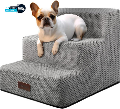 Dog Stairs for Small Dogs 3 Step Non Slip Pet Stairs for Couch Sofa and Chair