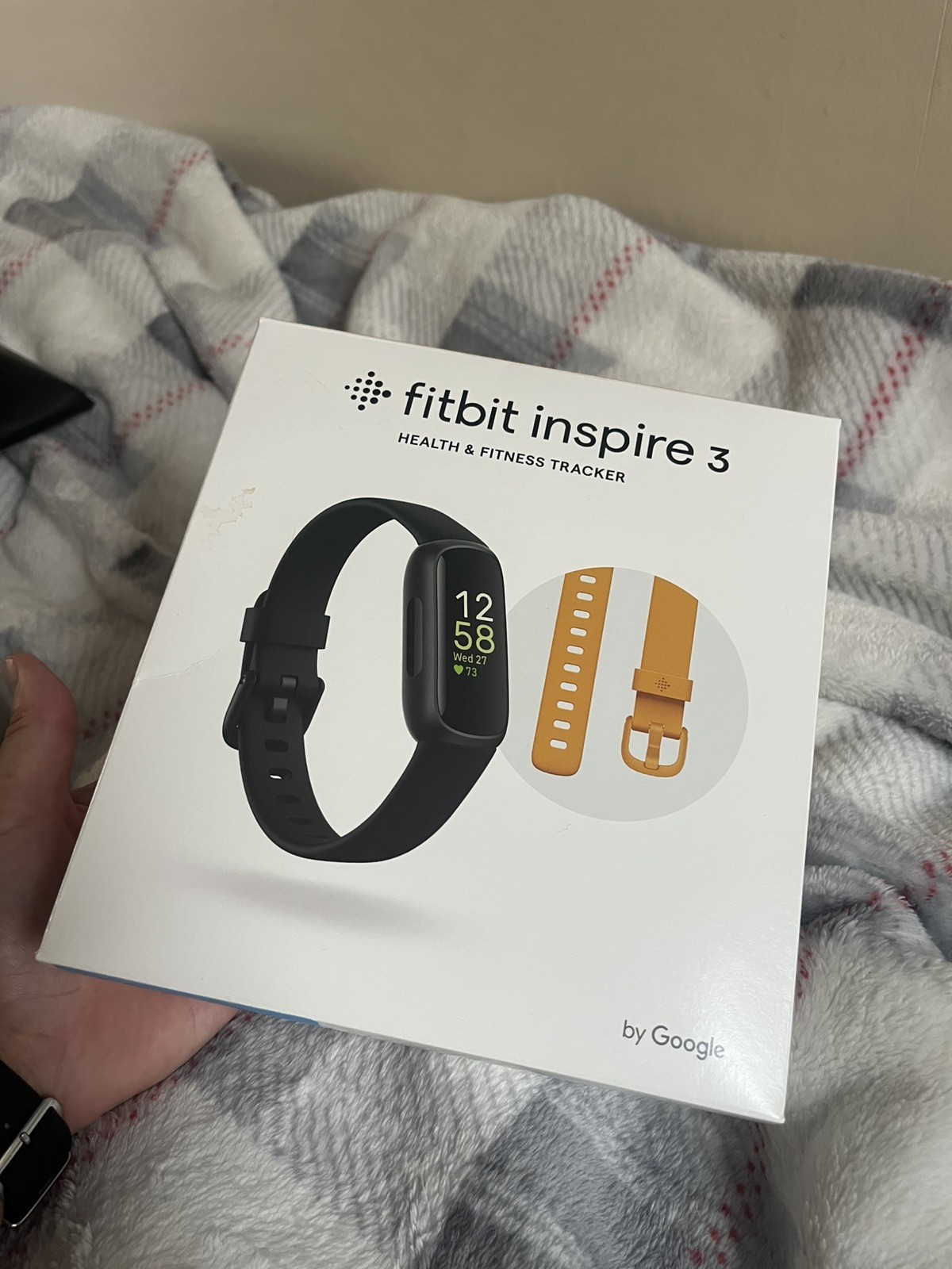 Fitbit Inspire 3 Health and Fitness Tracker Black  (Small) -Bundle- Open Box
