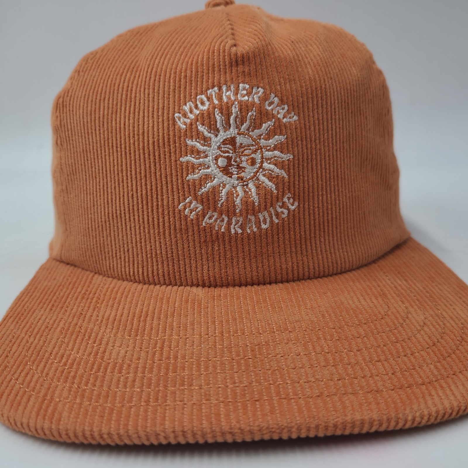 American Eagle Hat Strapback Orange Corduroy Anot… - image 2