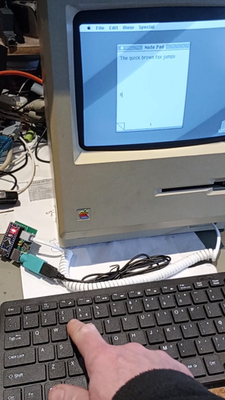 Apple Macintosh 128K 512K Mac Plus USB PS2 Keyboard Adapter M0110A