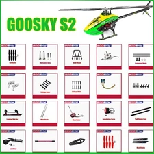 Goosky S2 Helicopter Spare Parts Main Shafts Landing Skid Canopy Tail Boom ESC
