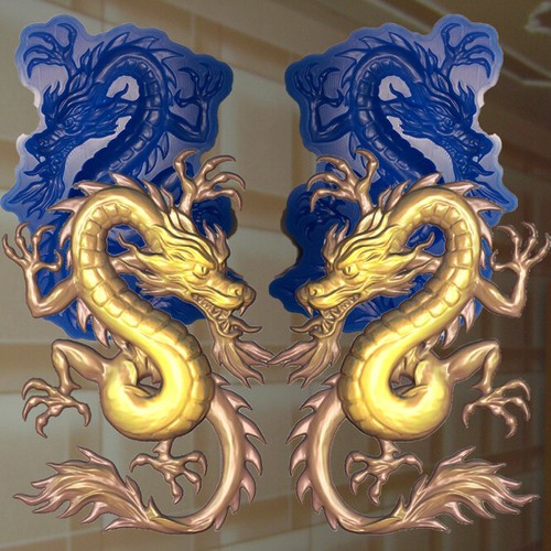 Gießform Stuck Dekorelement Drache Verzierung Silikonform Ornament Relief (384) - Bild 1 von 4