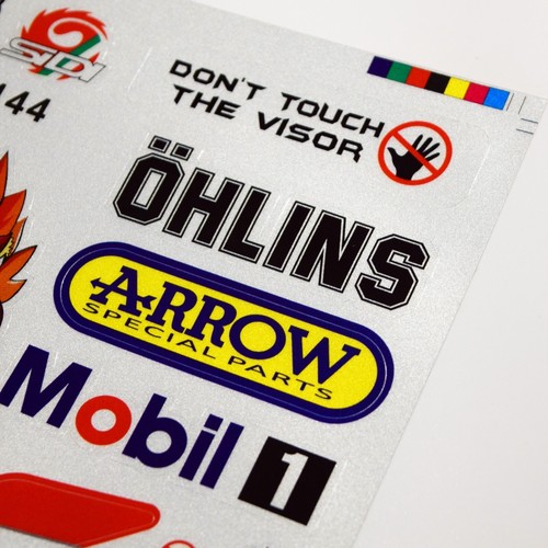 33pc 12"x10" Sticker Decal Sheet - Motorcycle MX Dirt Bike Sponsors Logos - Bild 8 von 10