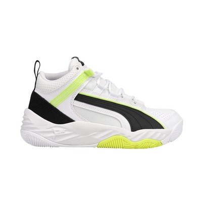 Puma Rebound Future Evo Core Lace Up  Youth Boys White Sneakers Casual Shoes 386