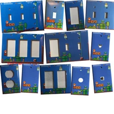 Super Mario brothers Games Light Switch Outlet Wall Cover Plate Home Decor
