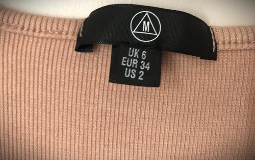 MISSGUIDED Pink Ribbed Mini Bodycon Dress UK 6 - Picture 4 of 4