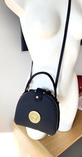 Petit Sac Gianni versace Satin Logo Couture Strass Italie cuir bag borsa vintage