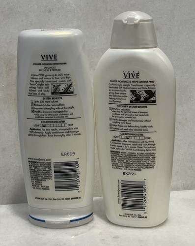 L'oreal Vive Volume-Infusing Conditioner & Curl Vive Light Weight Conditioner - Picture 2 of 2