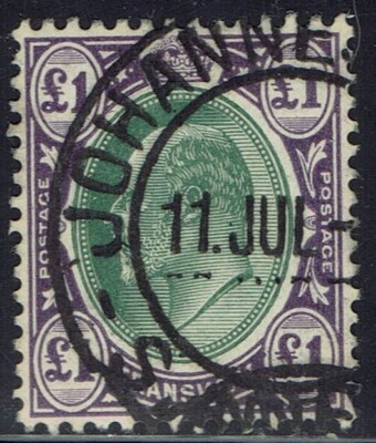 TRANSVAAL 1904 KEVII £1 WMK MULTI CROWN CA USED | eBay