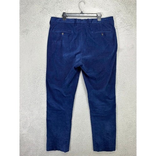 Lands End Pants Mens 38 Blue St. John Corduroy Traditional Fit Stretch Straight - Picture 2 of 10