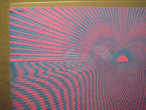 Mosaic Psycho Sun Vintage Black Light Poster 1960's Psychedelic Inv#G4678 - Picture 3 of 5