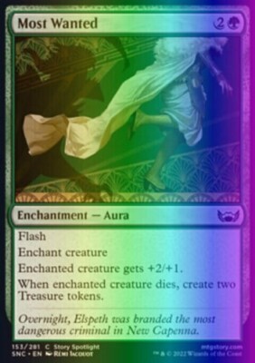 Magic the Gathering Most Wanted Green MTG Card Enchantment Aura NM FOIL |  eBay
