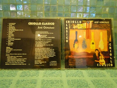 Jose Gonzales Criollo Clasico CD -EXTRA CDs SHIP FREE