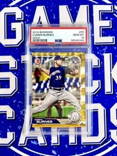 2019 Bowman #65 Corbin Burnes Rookie Gold #’d /50 PSA 10 POP 3 🟨
