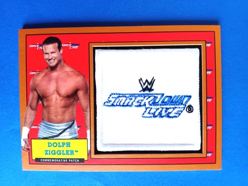 2017 TOPPS HERITAGE WWE DOLPH ZIGGLER SMACKDOWN LIVE COMMEMORATIVE PATCH #11/99
