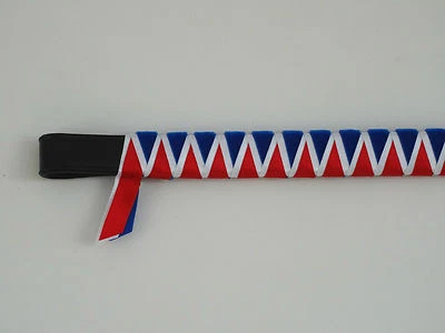 Rot Blau & Weiß - Everyday Velvet Cornerstone Stirnband - Pony Cob Full