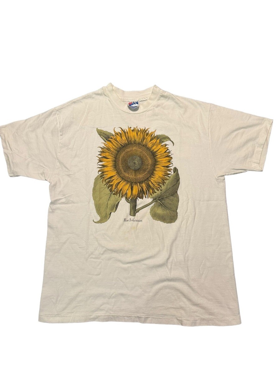90s USA製 Flos Solis major ひまわり　アートtシャツ Vintage 90s Flos Solis Maior /Large Sunflower Art T-Shirt