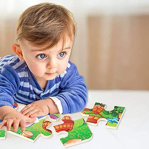 Puzzles for Kids Ages 3-5 Toddler Puzzles Set 20 Piece Wooden Jigsaw Puzzles NEW - Picture 2 of 7