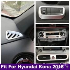 Accessories Lights Control Panel / Air AC Trim For Hyundai Kona 2018- 2023 Matte