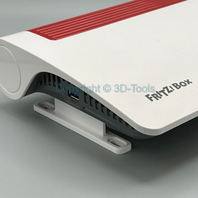 Supporto A Parete In Metallo Per Router AVM FritzBox (7590, 7530, 7590AX, 5530, 8850, 6850, 6660, Cable 6890, 7490) - JLNJLE, Con Gestione Cavi E Dissipazione Efficace