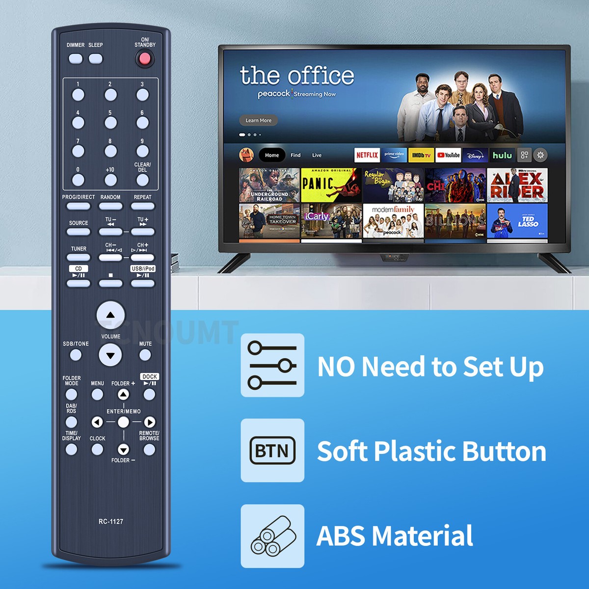 Telecomando Universale RC-1127 Per Ricevitori Denon: Compatibile Con
