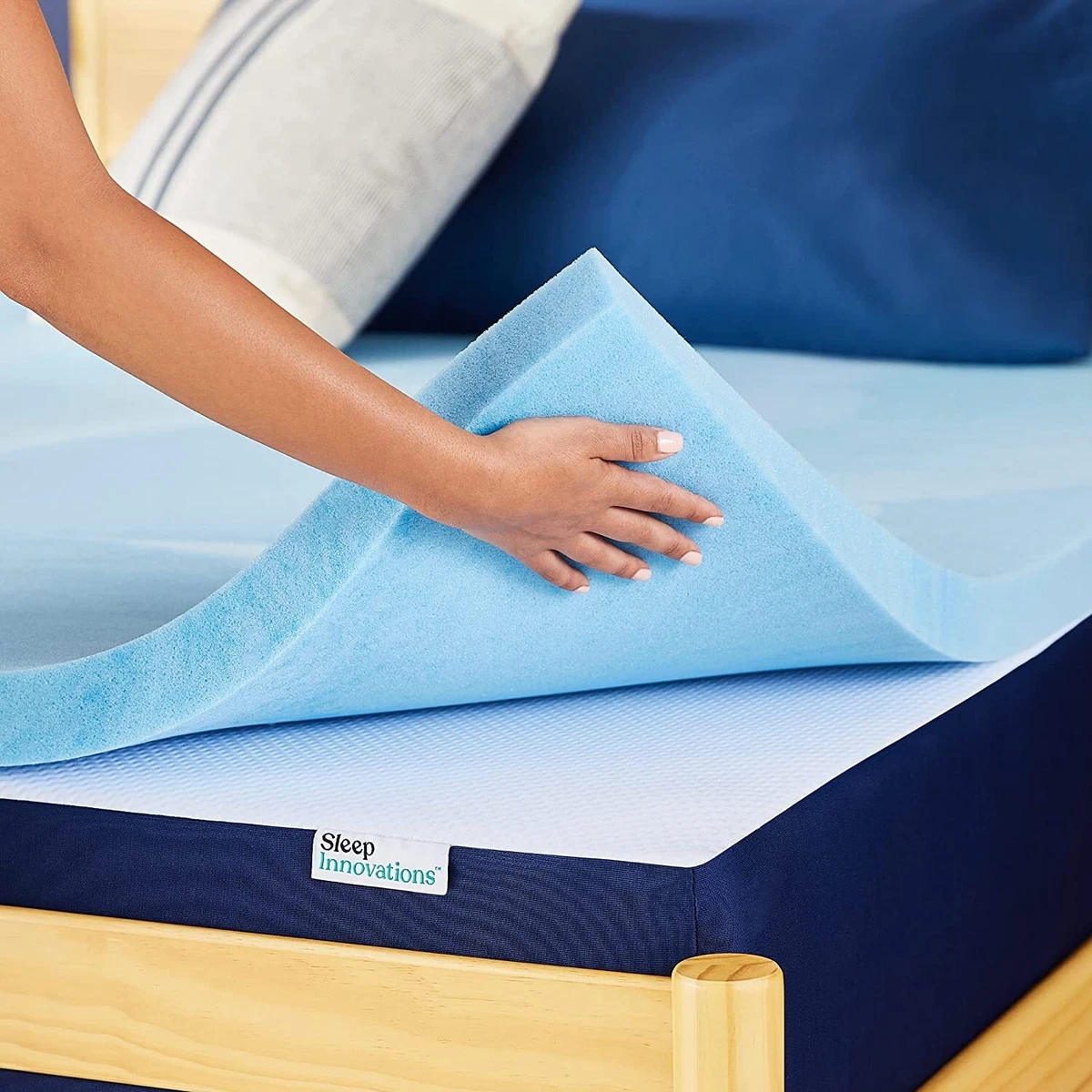 Sleep innovations memory cheap foam mattress topper
