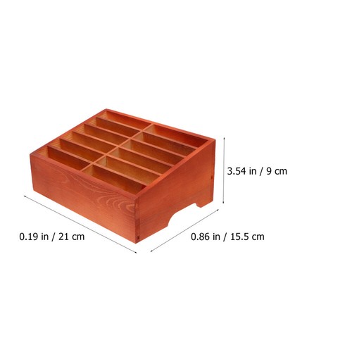 4 Pieces Aufbewahrungsbox Für Mobiltelefone Aus Holz Büro Handyhalter - 第 9/12 張圖片