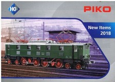 PIKO HO SCALE MODEL RAILWAYS 2018 NEW PRODUCTS CATALOGUE ( ENGLISH TEXT )