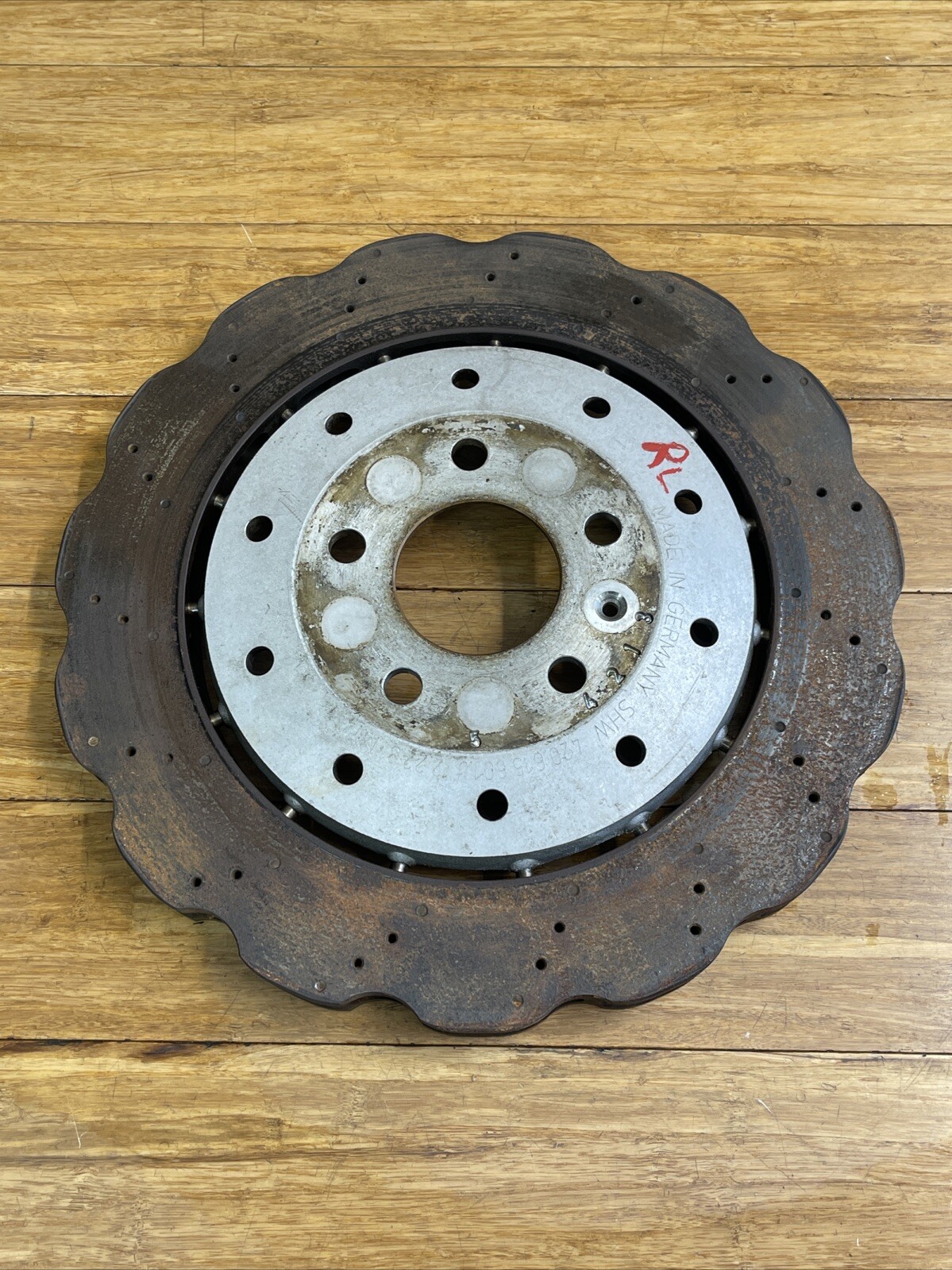 2014-2023 Audi R8 42 Rear Left & Right Brake Disc Rotors 356mm 70k Miles OEM