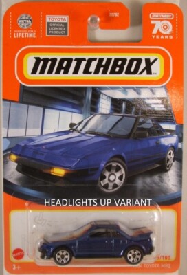 MATCHBOX #95 1985 Toyota MR2 headlights up/left-hand drive, 2023 issue (NEW)