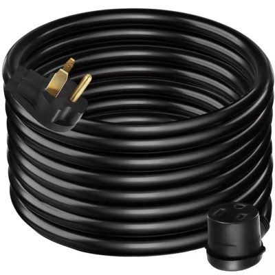 50 Ft. Heavy-Duty Outdoor Welder Extension Cord with 3 Prong 30 Amp Power Extens