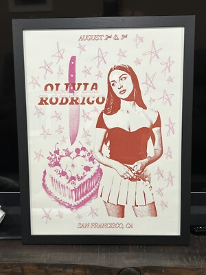 Olivia Rodrigo SF San Francisco Guts World Tour Official Poster