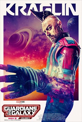 2023 Guardians Of The Galaxy Vol 3 Movie Poster 11X17 Marvel Star Lord Groot  