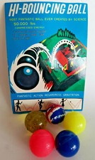 Hi-Bouncing Balls Assortment Old Gumball Vending Machine Toy Lot of 5 New VTG