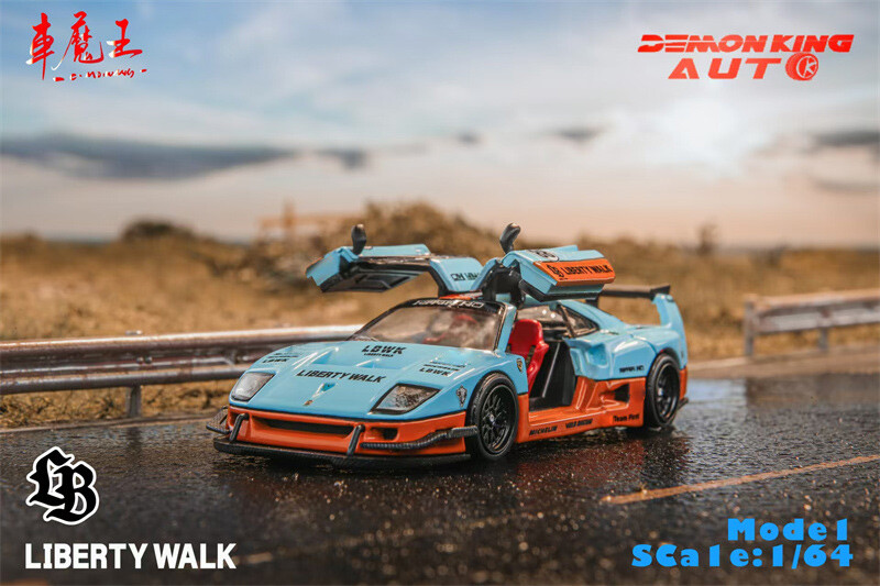 車魔王 F40 LBWK Gulfカラー 1/64 Demon King 車魔王 F40 LBWK Gulfカラー 1/64 Demon King - メルカリ