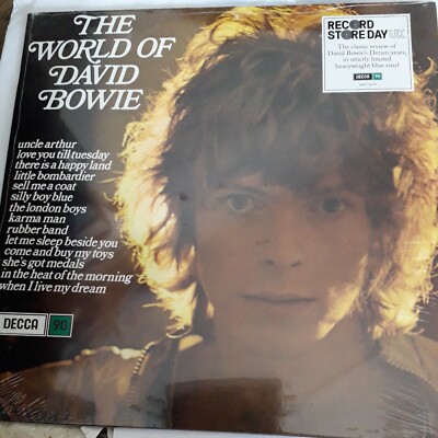 DAVID BOWIE WORLD OF DAVID BOWIE LP HGWT BLUE VINYL RECORD NEW SEALED ...