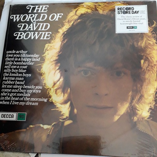 DAVID BOWIE WORLD OF DAVID BOWIE LP HGWT BLUE VINYL RECORD NEW SEALED ...