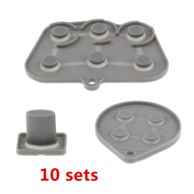 10 Sets for Sega Saturn SS Controller Silicone Conductive Rubber Pad Button