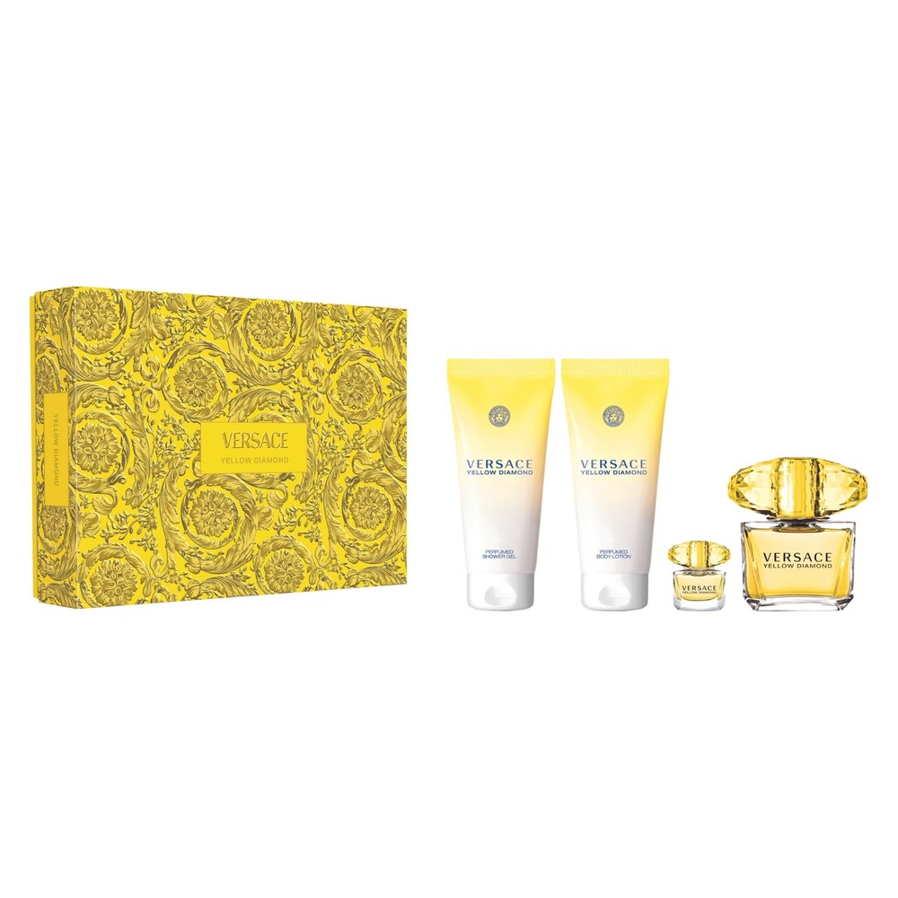 Versace Ladies Versace Yellow Diamond Gift Set Fragrances 8011003889051