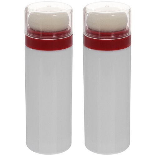 2 Pcs Powder Puff Box Baby Bottles Empty Infant Storage Toddler Miss