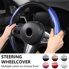 2x Universal Carbon Fiber Car Steering Wheel Booster Cover Non-Slip Accessories