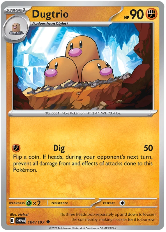 Dugtrio Pokémon TCG Cards for sale | eBay
