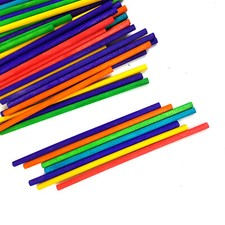 50 Wooden Round Dowel Rods Crafts Sticks Woodworking DIY Building Mode 15cm